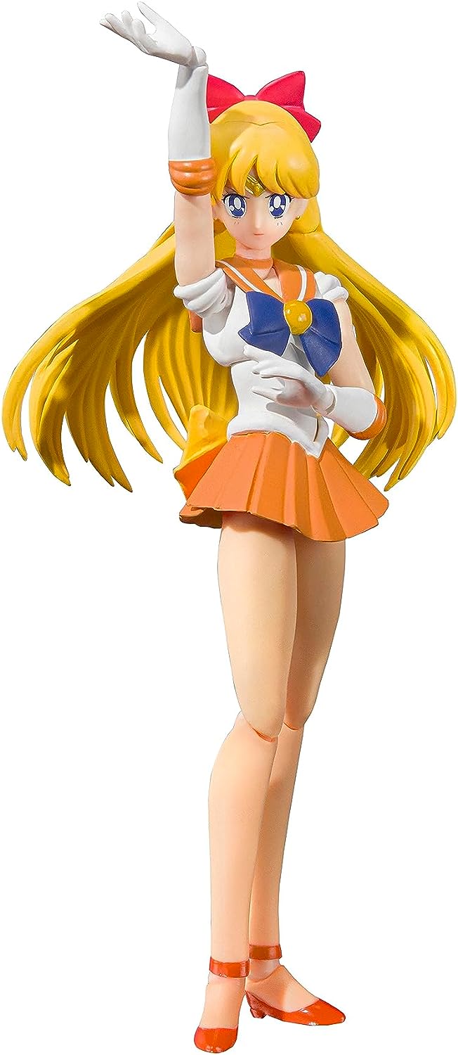 Bishoujo Senshi Sailor Moon - Sailor Venus - S.H.Figuarts - Animation Color Edition - 2023 Re-release (Bandai Spirits), Franchise: Bishoujo Senshi Sailor Moon, Brand: Bandai Spirits, Release Date: 30. Nov 2023, Type: Action, Dimensions: H=140mm (5.46in), Store Name: Nippon Figures