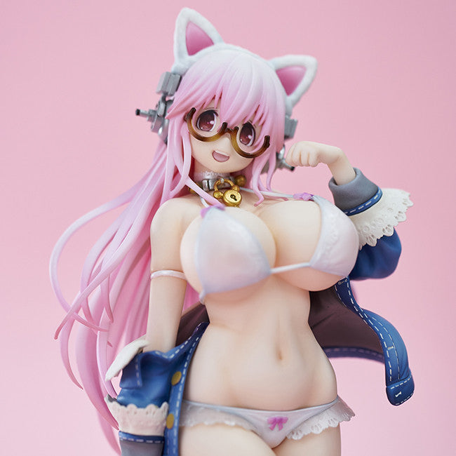 SoniComi - Super Sonico - Sonico - White Cat Ver. - 2024 Re-release (Union Creative International Ltd), Franchise: SoniComi (Super Sonico), Brand: Union Creative International Ltd, Release Date: 31. Jul 2024, Type: General, Dimensions: H=270mm (10.53in), Nippon Figures
