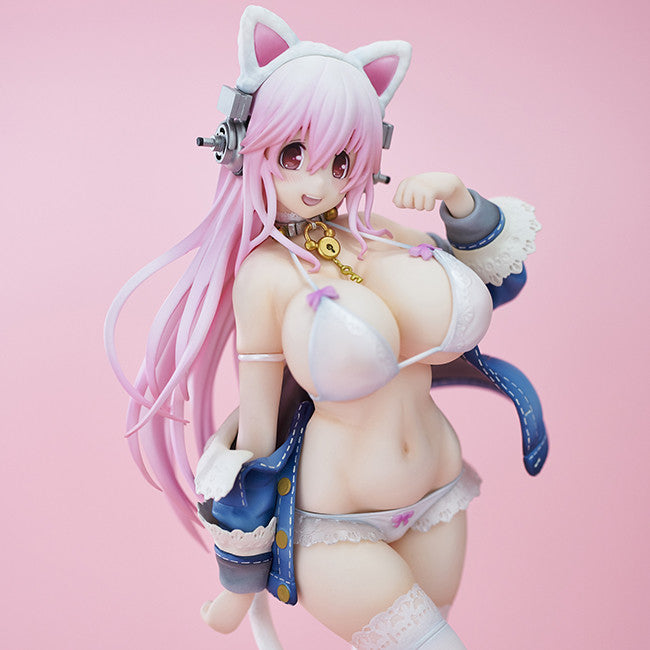 SoniComi - Super Sonico - Sonico - White Cat Ver. - 2024 Re-release (Union Creative International Ltd), Franchise: SoniComi (Super Sonico), Brand: Union Creative International Ltd, Release Date: 31. Jul 2024, Type: General, Dimensions: H=270mm (10.53in), Nippon Figures