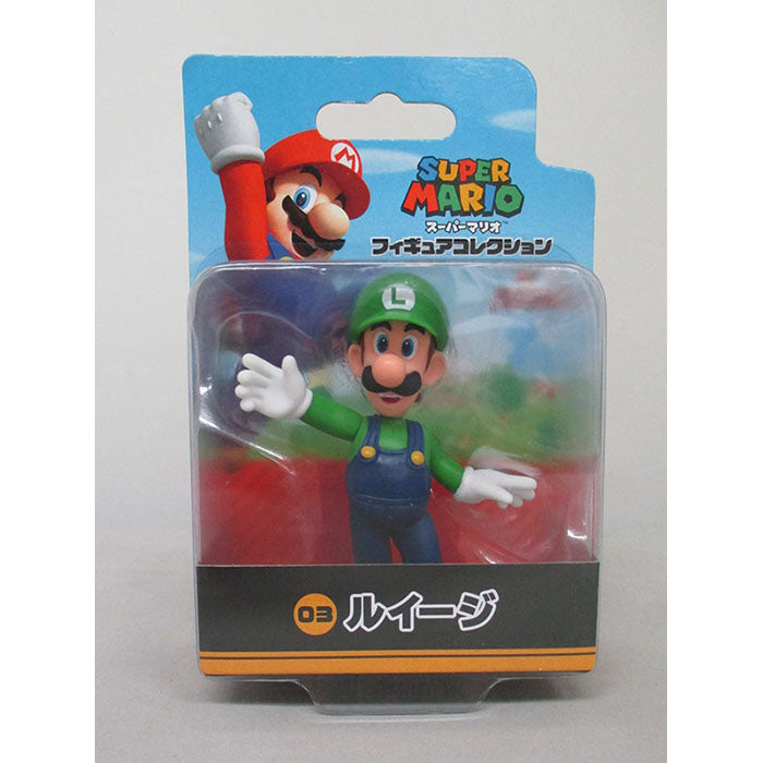 Super Mario - Luigi FCM-003 - Figure Collection - San-ei Boeki, Franchise: Super Mario, Brand: San-ei Boeki, Dimensions: W9.5×D5×H14 cm, Nippon Figures