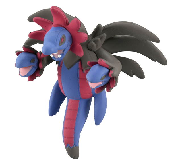 Pokemon - MS-44 Hydreigon - Monster Collection (MonColle) - Takara Tomy, Franchise: Pokemon, Brand: Takara Tomy, Series: MonColle (Pokemon Monster Collection), Type: General, Release Date: 2021-02-15, Dimensions: approx. Height = 3~4 cm // 1.18~1.57 inches, Nippon Figures