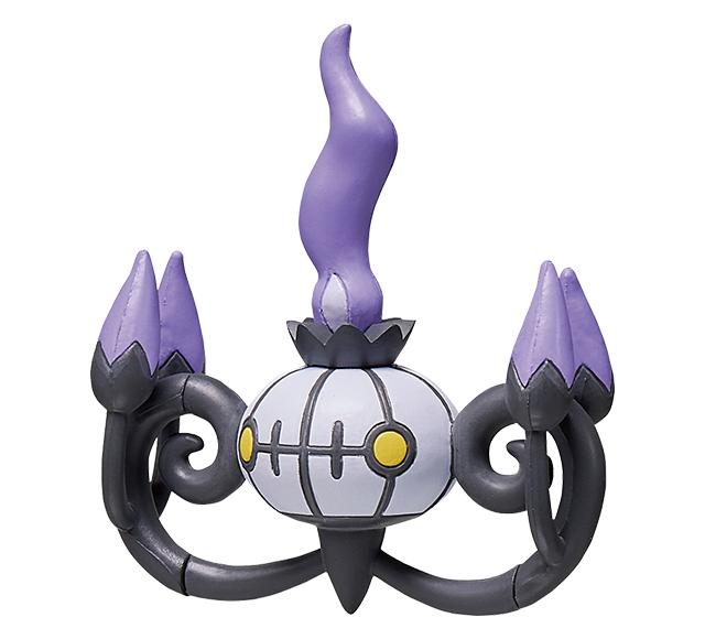 Pokemon - Chandelure - Monster Collection (MonColle) - Takara Tomy, Franchise: Pokemon, Brand: Takara Tomy, Series: MonColle (Pokemon Monster Collection), Type: General, Release Date: 2024-02-29, Dimensions: approx. Height = 6 cm // 2.36 inches, Nippon Figures