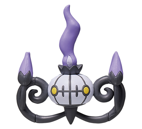 Pokemon - Chandelure - Monster Collection (MonColle) - Takara Tomy, Franchise: Pokemon, Brand: Takara Tomy, Series: MonColle (Pokemon Monster Collection), Type: General, Release Date: 2024-02-29, Dimensions: approx. Height = 6 cm // 2.36 inches, Nippon Figures