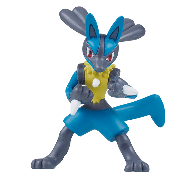 Pokemon - MS-10 Lucario - Monster Collection (MonColle) - Takara Tomy, Franchise: Pokemon, Brand: Takara Tomy, Series: MonColle (Pokemon Monster Collection), Type: General, Release Date: 2019-11-29, Dimensions: approx. Height = 3~4 cm // 1.18~1.57 inches, Nippon Figures