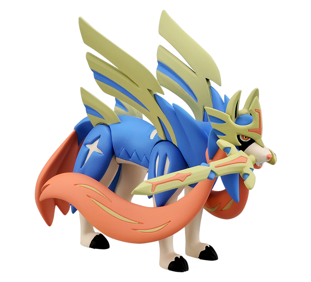 Pokemon - ML-18 Zacian - Monster Collection (MonColle) - Takara Tomy, Franchise: Pokemon, Brand: Takara Tomy, Series: MonColle (Pokemon Monster Collection), Type: General, Release Date: 2019-12-29, Dimensions: approx. Height = 10 cm // 3.9 inches, Nippon Figures