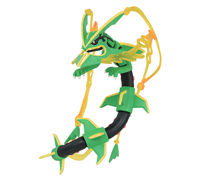 Pokemon - Mega Rayquaza - Monster Collection (MonColle) - Takara Tomy, Franchise: Pokemon, Brand: Takara Tomy, Series: MonColle (Pokemon Monster Collection), Type: General, Release Date: 2024-03-23, Dimensions: approx. Height = 10 cm // 3.9 inches, Nippon Figures
