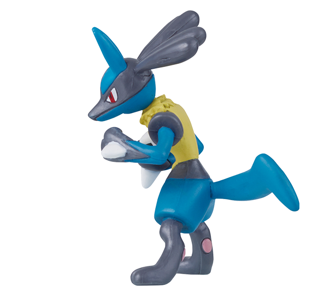 Pokemon - MS-10 Lucario - Monster Collection (MonColle) - Takara Tomy, Franchise: Pokemon, Brand: Takara Tomy, Series: MonColle (Pokemon Monster Collection), Type: General, Release Date: 2019-11-29, Dimensions: approx. Height = 3~4 cm // 1.18~1.57 inches, Nippon Figures