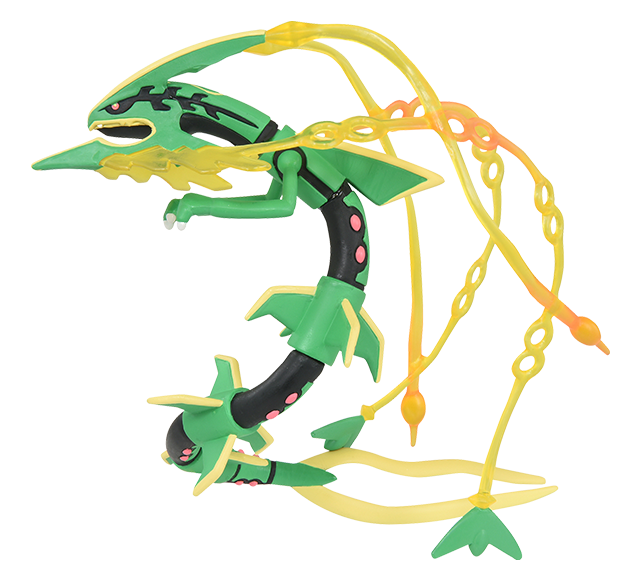 Pokemon - Mega Rayquaza - Monster Collection (MonColle) - Takara Tomy, Franchise: Pokemon, Brand: Takara Tomy, Series: MonColle (Pokemon Monster Collection), Type: General, Release Date: 2024-03-23, Dimensions: approx. Height = 10 cm // 3.9 inches, Nippon Figures