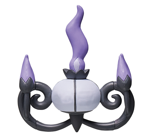 Pokemon - Chandelure - Monster Collection (MonColle) - Takara Tomy, Franchise: Pokemon, Brand: Takara Tomy, Series: MonColle (Pokemon Monster Collection), Type: General, Release Date: 2024-02-29, Dimensions: approx. Height = 6 cm // 2.36 inches, Nippon Figures