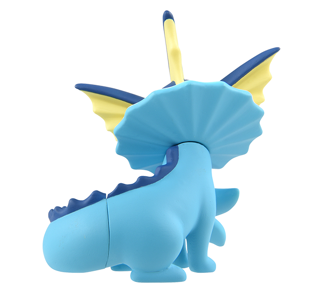 Pokemon Vaporeon Monster Collection Takara Tomy - Franchise: Pokemon, Brand: Takara Tomy, Series: MonColle, Type: General, Release Date: 2023-11-04, Dimensions: approx. Height = 3~4 cm // 1.18~1.57 inches - Nippon Figures
