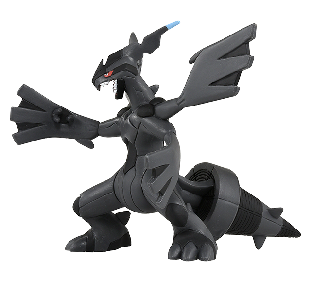 Pokemon - ML-09 Zekrom - Monster Collection (MonColle) - Takara Tomy, Franchise: Pokemon, Brand: Takara Tomy, Series: MonColle, Type: General, Release Date: 2019-11-29, Dimensions: approx. Height = 10 cm (3.9 inches), Nippon Figures