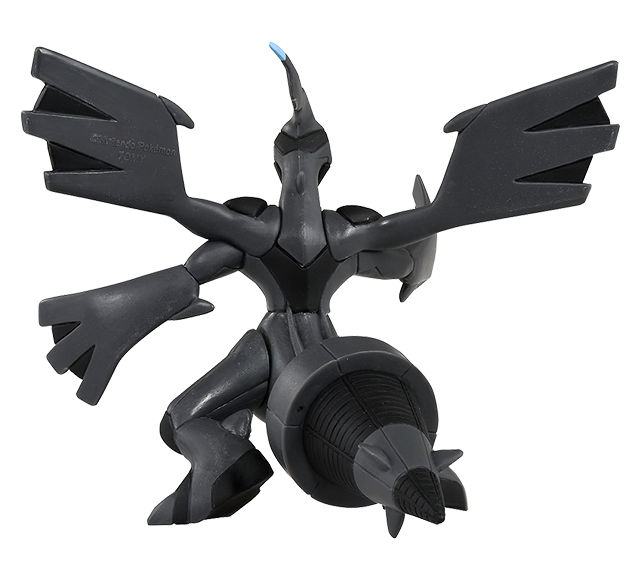 Pokemon - ML-09 Zekrom - Monster Collection (MonColle) - Takara Tomy, Franchise: Pokemon, Brand: Takara Tomy, Series: MonColle, Type: General, Release Date: 2019-11-29, Dimensions: approx. Height = 10 cm (3.9 inches), Nippon Figures