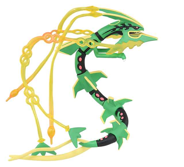Pokemon - Mega Rayquaza - Monster Collection (MonColle) - Takara Tomy, Franchise: Pokemon, Brand: Takara Tomy, Series: MonColle (Pokemon Monster Collection), Type: General, Release Date: 2024-03-23, Dimensions: approx. Height = 10 cm // 3.9 inches, Nippon Figures