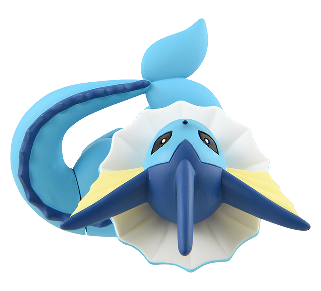 Pokemon Vaporeon Monster Collection Takara Tomy - Franchise: Pokemon, Brand: Takara Tomy, Series: MonColle, Type: General, Release Date: 2023-11-04, Dimensions: approx. Height = 3~4 cm // 1.18~1.57 inches - Nippon Figures
