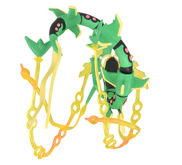 Pokemon - Mega Rayquaza - Monster Collection (MonColle) - Takara Tomy, Franchise: Pokemon, Brand: Takara Tomy, Series: MonColle (Pokemon Monster Collection), Type: General, Release Date: 2024-03-23, Dimensions: approx. Height = 10 cm // 3.9 inches, Nippon Figures