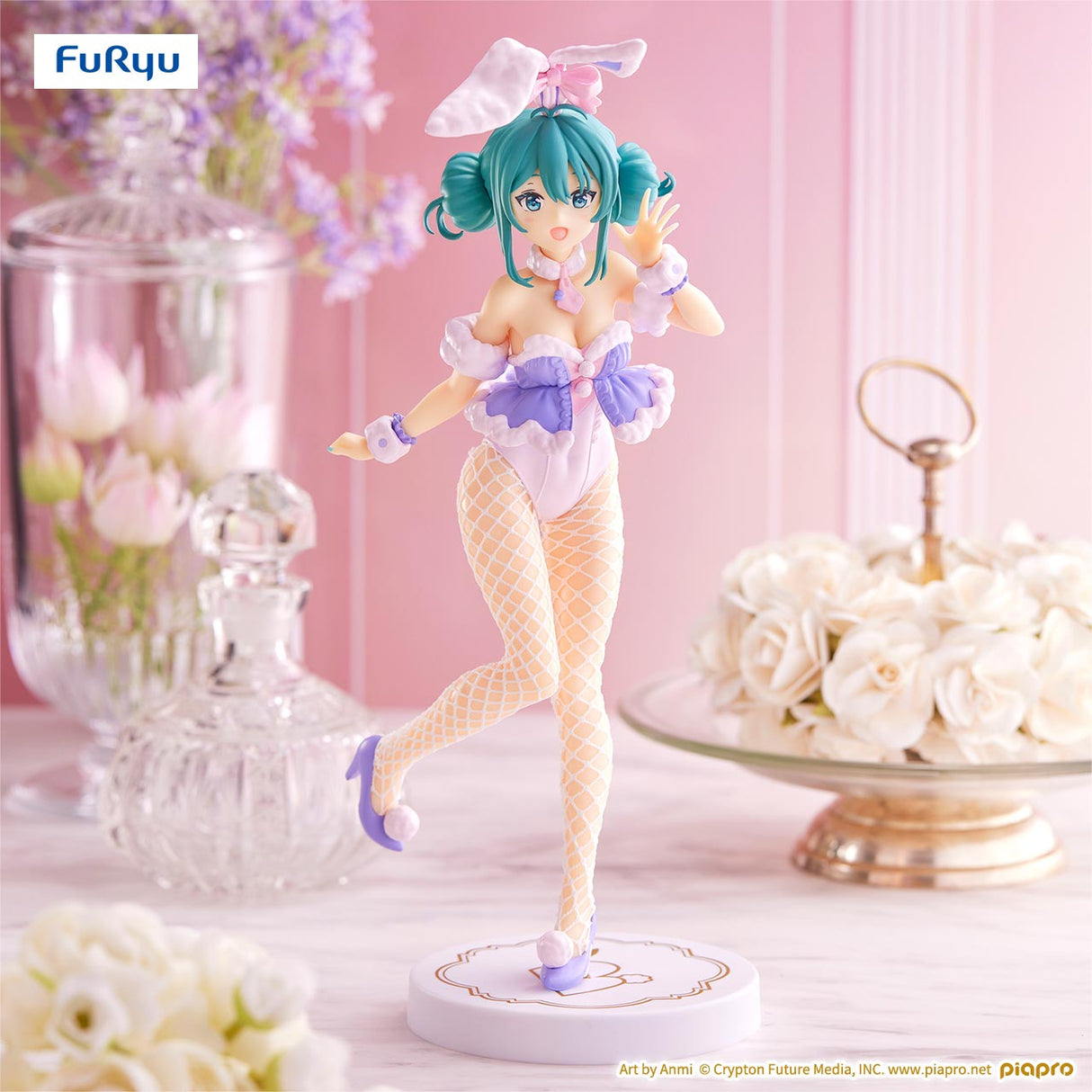 Vocaloid - Hatsune Miku - White Bunny Lavender ver. - Bicute Bunnies (FuRyu) Product Image