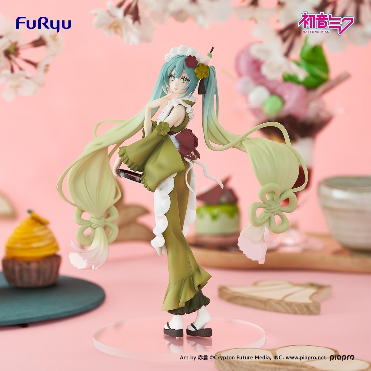 Piapro Characters - Hatsune Miku - Exceed Creative Figure - Sweet Sweets - Matcha Parfait (FuRyu) - Figures - Nippon Figures