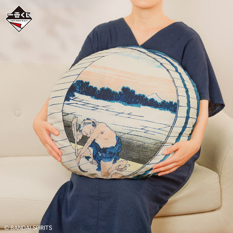 Katsushika Hokusai - Fujimigahara in Owari Province Cushion - Ichiban Kuji - Katsushika Hokusai - B Prize (Bandai Spirits)