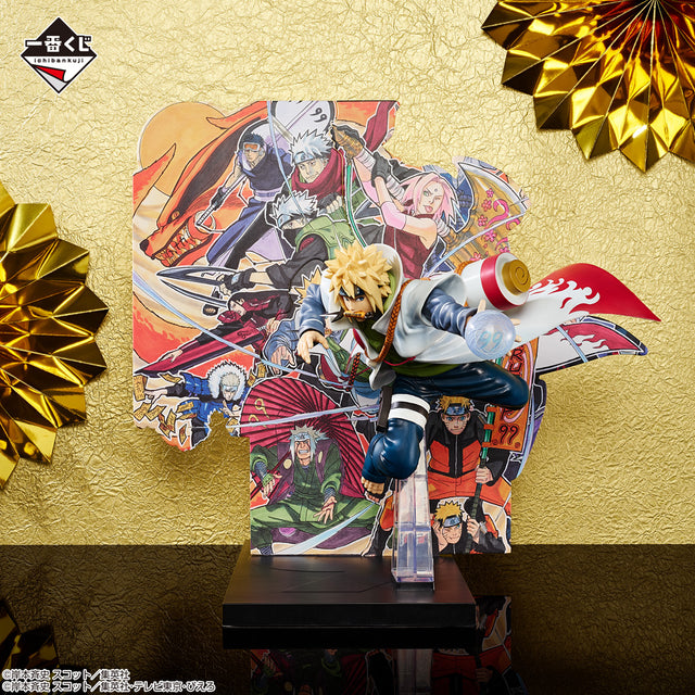 Naruto Shippuden - Namikaze Minato (with Panel) - Ichiban Kuji - NARUTOP99 Splendid and Magnificent Ninja Scroll - B Prize (Bandai Spirits), Release Date: 13. Jan 2024, Height 16 cm, Nippon Figures