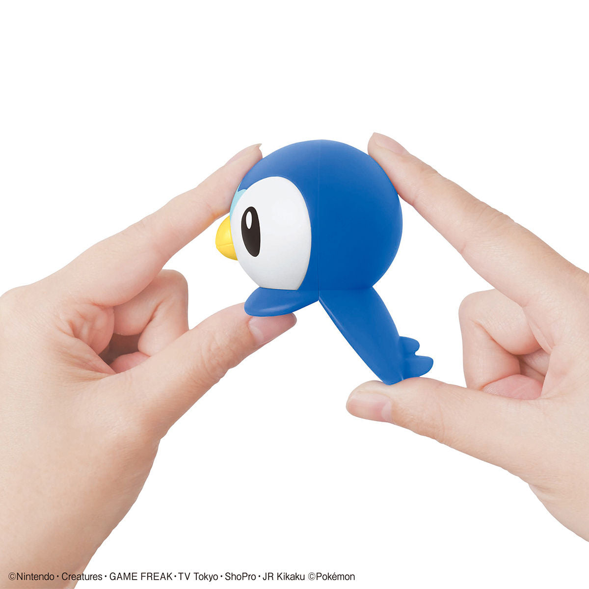 Pokémon - Piplup - Pokémon Model Kit Quick!! Collection No. 06 (Bandai), Simple and easy assembly! Perfect for first-time model kit experience, the "Poképla Quick!!" series introduces Piplup! With only 12 parts, you can create a Piplup figure measuring approximately 75mm in height.