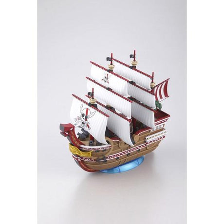 One Piece - Red Force - Grand Ship Collection Model Kit (Bandai), Easy assembly without tools, includes stickers for color reproduction and sea surface effect parts, compatible with Action Base 2, released on 2012-04-14, sold by Nippon Figures
