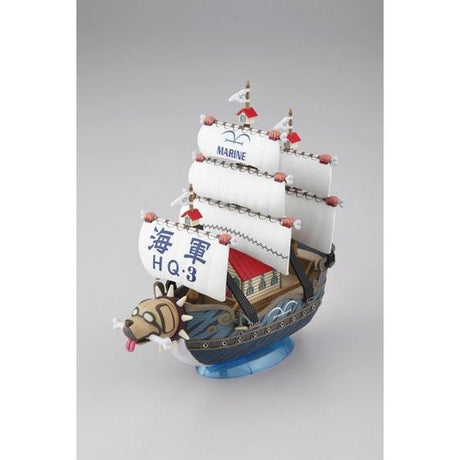 One Piece - Garp's Warship - Grand Ship Collection Model Kit, Marine Vice Admiral Garp's iconic warship model kit with water effect parts, Nippon Figures