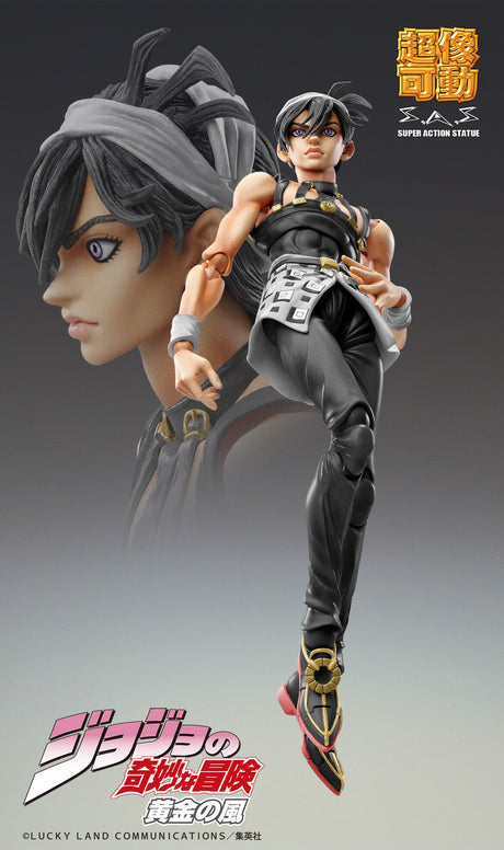 JoJo's Bizarre Adventure - Golden Wind - Aerosmith - Clash - Formaggio - Narancia Ghirga - Super Action Statue - Ver. Black (Medicos Entertainment), Franchise: JoJo's Bizarre Adventure, Golden Wind, Brand: Medicos Entertainment, Release Date: 30. Jun 2024, Type: Action, Dimensions: H=140mm (5.46in), Nippon Figures