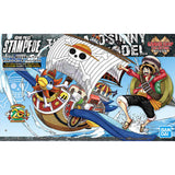 One Piece - Flying Thousand Sunny - Grand Ship Collection Model Kit, Emperor Penguin's outfit design with movable wings and wave effect parts, Nippon Figures