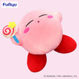 Kirby - Kirby - Feeling Full! Lie Down BIG Plushie (FuRyu), adorable and fluffy plushie portraying Kirby with a full stomach lying on his back, measuring 38cm, perfect cuddle companion for any Kirby fan, Nippon Figures