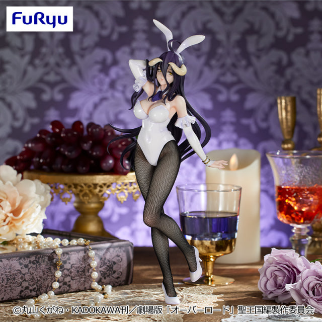 Overlord - Albedo - BiCute Bunnies Figure (FuRyu), a high-quality, large-sized collectible figure featuring Albedo from the anime Overlord in a playful bunny costume with long ears and a fluffy tail, meticulously crafted with vibrant colors and intricate details, Dimensions: H=30 cm, Release Date: 21.June 2024, available at Nippon Figures.