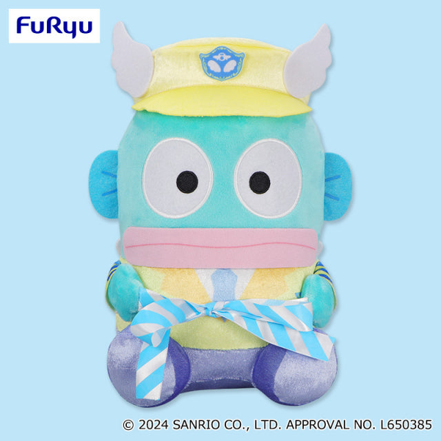 Sanrio - Hangyodon - Oshi Fuwa Airport BIG Plushie (FuRyu)