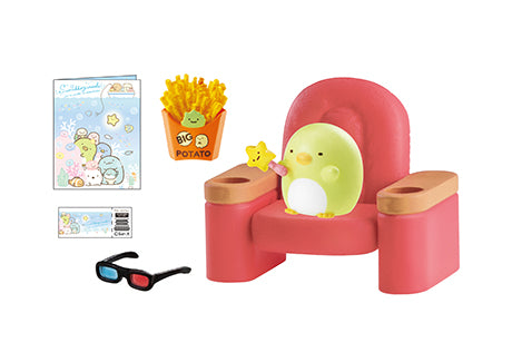 Sumikko Gurashi - Exciting Movie Theater! - Re-ment - Blind Box, San-X franchise, Re-ment brand, Released on 24th April 2020, Blind Boxes type, Box Dimensions: 11.5 cm (Height) x 7 cm (Width) x 5 cm (Depth), Made of PVC, ABS material, 8 types available, Nippon Figures