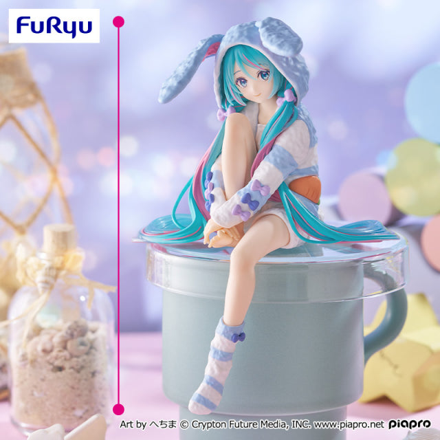 Vocaloid - Hatsune Miku - Noodle Stopper Figure ~Usa Mimi Pajamas Blue ver.~ (FuRyu)