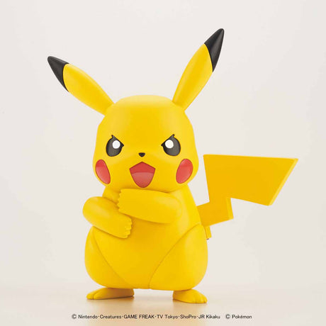 Pokémon - Pikachu - Pokémon Model Kit Collection No.41 (Bandai), Highly poseable Pikachu model kit with improved articulation and two facial expressions, Nippon Figures