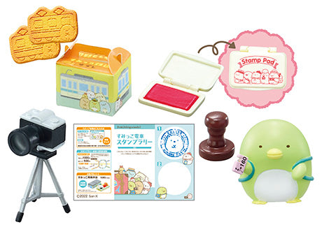 Sumikko Gurashi - Riding the Train and Departing! - Re-ment - Blind Box, San-X franchise, Re-ment brand, Release Date: 25th April 2022, Blind Boxes, Box Dimensions: 115mm (height) x 70mm (width) x 50mm (depth), Material: PVC, ABS, Number of types: 8 types, Nippon Figures