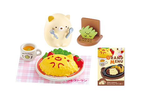 Sumikko Gurashi - Welcome! Sumikko Restaurant - Re-ment - Blind Box, San-X franchise, Re-ment brand, Release Date: 12th April 2021, Blind Boxes type, Box Dimensions: 11.5x7x5 cm, Material: PVC, ABS, Number of types: 8 types, Nippon Figures.