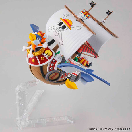 One Piece - Flying Thousand Sunny - Grand Ship Collection Model Kit, Emperor Penguin's outfit design with movable wings and wave effect parts, Nippon Figures