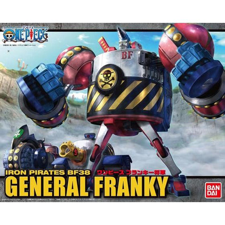 One Piece - General Franky - Best Mecha Collection Model Kit (Bandai), Super-sized robot combining Crocodile FR-U4 and Brachio Tank No. 5, includes Franky Sword, General Cannon, and General Shield, Nippon Figures