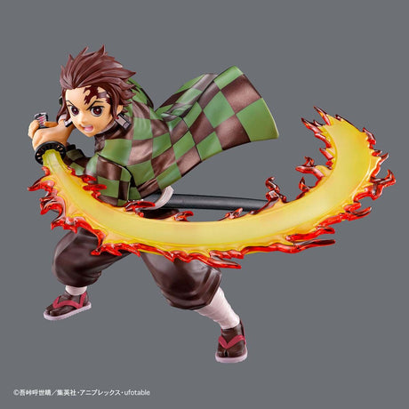 Demon Slayer - Kamado Tanjiro (Hinokami Kagura) - Kimetsu no Yaiba Model Kit (Bandai), Includes Hinokami Kagura effect and accessories, Nippon Figures