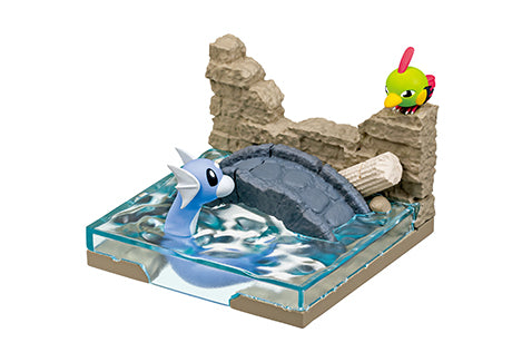 Pokémon - Ancient Castle Ruins Diorama Collection - Re-ment - Blind Box, Featuring Pokémon figures inspired by ancient castle ruins, including Pikachu & Golbit, Dratini & Natu, Aipom & Claydol, Kirlia & Unown, Honedge & Riolu, and Lycanroc (Dusk Form). Franchise: Pokémon, Release Date: 17th June 2024, Material: PVC, ABS. Store Name: Nippon Figures.