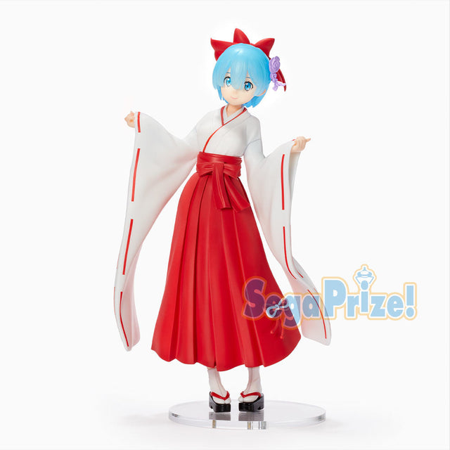 Re:Zero kara Hajimeru Isekai Seikatsu - Rem - SPM Figure - Miko Style (SEGA), Franchise: Re:Zero kara Hajimeru Isekai Seikatsu, Brand: Sega, Release Date: 24. Dec 2020, Type: Prize, Nippon Figures