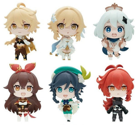 Genshin Impact - Amber - Venti - Diluc Ragnvindr - Paimon - Traveler (Aether) - Traveler (Lumine) - Genshin Capsule Collection Figure vol.1 (Bushiroad Creative), Franchise: Genshin Impact, Brand: Bushiroad Creative, Release Date: 06. Aug 2021, Type: Gachapon, Dimensions: 35mm, Number of types: 6 types, Store Name: Nippon Figures