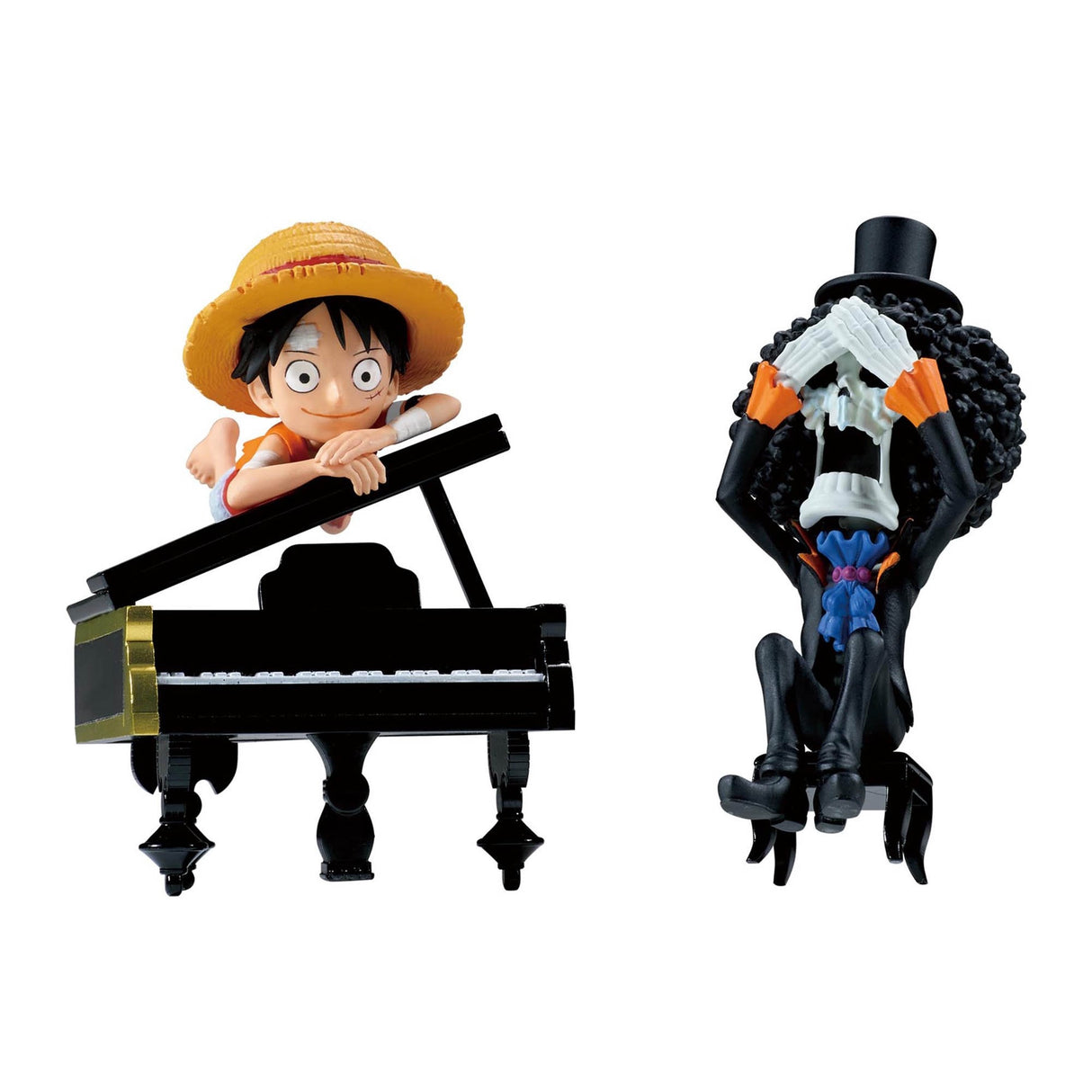 One Piece - Monkey D. Luffy & Brook - World Collectable Figure ~"Is that so...!!! Is he doing well...!!!"~ (Bandai Spirits)