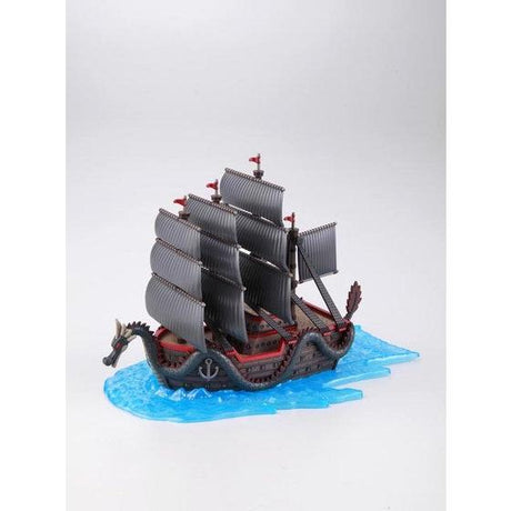 One Piece - Dragon's Ship - Grand Ship Collection Model Kit, Revolutionary Monkey D. Dragon's ship with dragon figurehead and sails, compact type for easy display, easy assembly without tools, detachable ship bottom, includes molded parts x4, marking seal x1, color seal x1, assembly instructions x1, Franchise: One Piece, Brand: Bandai, Release Date: 2013-12-07, Type: Model Kit, Store Name: Nippon Figures