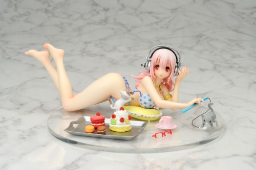 Nitro Super Sonic - Sonico - Sweets & Bikini ver. (Arcadia), Release Date: 10. Jan 2014, Dimensions: L=200 mm (7.8 in) H=70 mm (2.73 in), Nippon Figures