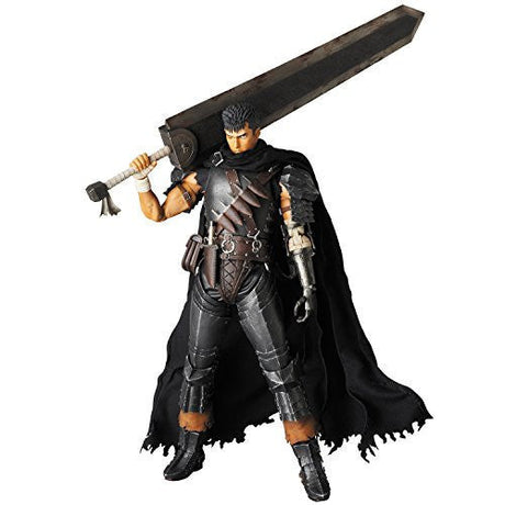 Berserk - Guts - Real Action Heroes No.704 - 1/6 - The Black Swordsman Ver. (Medicom Toy), Franchise: Berserk, Brand: Medicom Toy, Release Date: 25. Dec 2015, Dimensions: H=300 mm (11.7 in), Scale: 1/6, Material: ABS, ATBC-PVC, FABRIC, Store Name: Nippon Figures