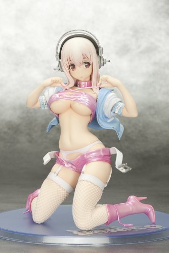 Nitro Super Sonic - Sonico - 1/7 - Bondage Candy Pink ver. (Orchid Seed), PVC figure with dimensions H=160 mm (6.24 in), released on 17. Jan 2012, sold by Nippon Figures