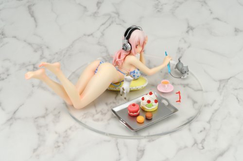 Nitro Super Sonic - Sonico - Sweets & Bikini ver. (Arcadia), Release Date: 10. Jan 2014, Dimensions: L=200 mm (7.8 in) H=70 mm (2.73 in), Nippon Figures