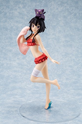 KonoSuba - Chomusuke - Megumin - 1/7 - Swimsuit ver. (BellFine), 1/7 scale swimsuit version of Megumin from KonoSuba, released on 23. Aug 2018, made of ABS, magnet, and PVC material, sold by Nippon Figures.