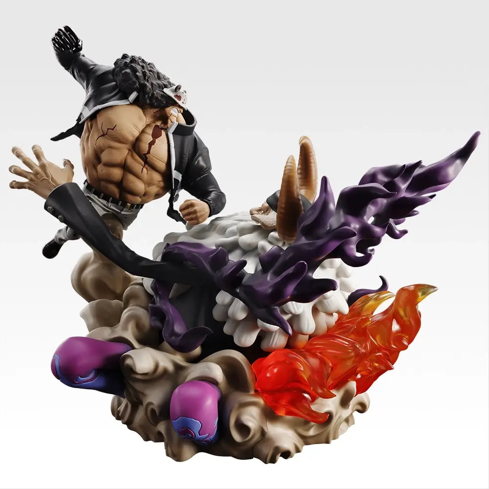 ONE PIECE - Bartholomew Kuma vs. Jaguar D. Saul (Saturn Saint) - Ichiban Kuji Revible Moment - Egghead, the Island of the Future ~Burst of Energy~ - Last One Prize (Bandai Spirits)